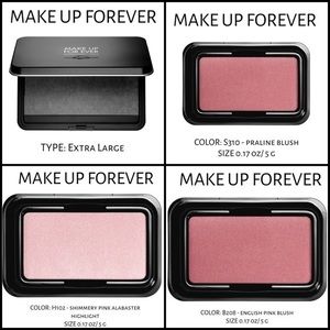 MAKE UP FOREVER Highlight, Sculpt, Blush and Compact, 4 PIECE BUNDLE
